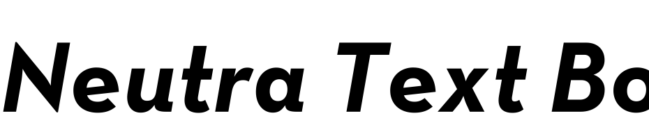 Neutra Text Bold Italic Font Download Free